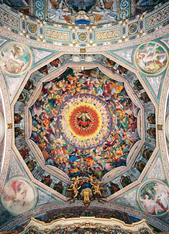 The Concert of Angels, from the dome à Gaudenzio G. de Vincio Ferrari