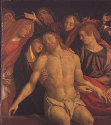 The Dead Christ with the Virgin and Saints à Gaudenzio G. de Vincio Ferrari