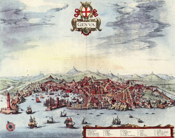 Genoa , Cityscape à Georg Braun