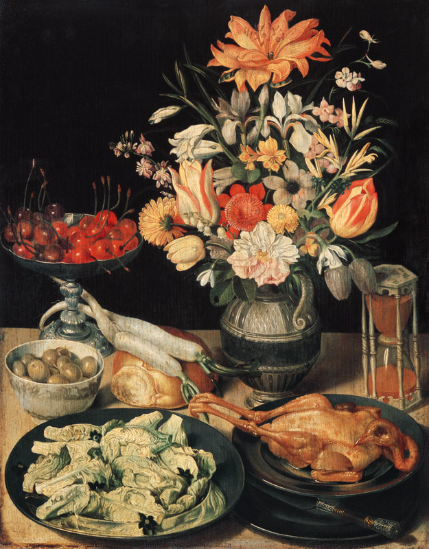 Still Life with Flowers (panel) à Georg Flegel