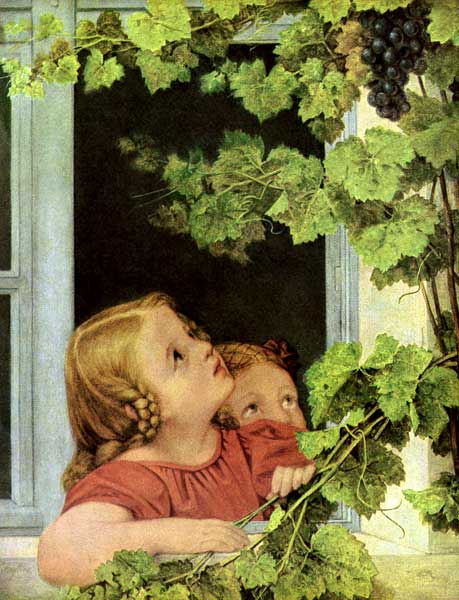 Enfants à la fenêtre à Georg Friedrich Kersting