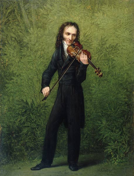 Le violoniste Nicolo Paganini à Georg Friedrich Kersting