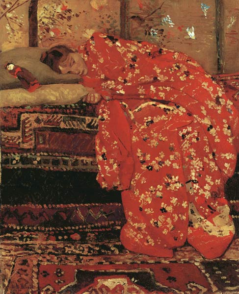 Girl in a Red Kimono à Georg Hendrik Breitner