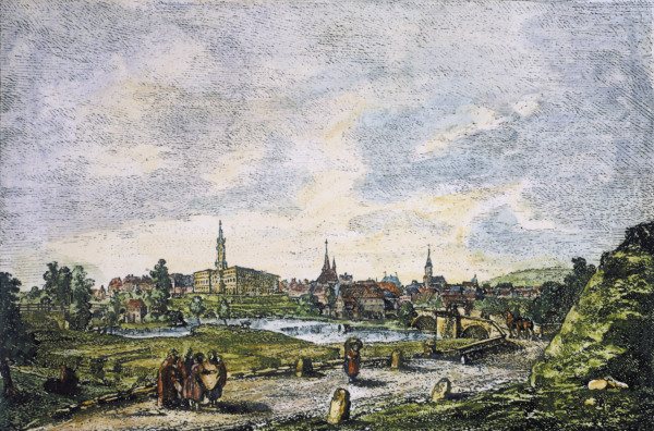 View of Weimar à Georg Melchior Kraus