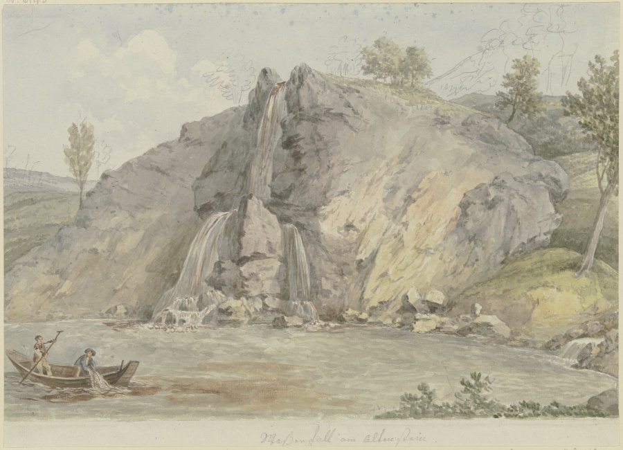 Der Wasserfall am Altenstein bei Meiningen à Georg Melchior Kraus