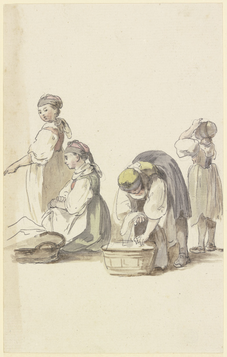 Four farmwomen à Georg Melchior Kraus