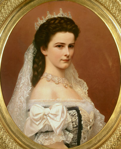 Empress Elizabeth of Bavaria (1837-98) in Hungarian costume à Georg Raab