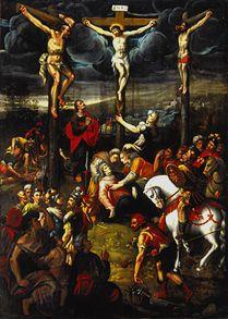 la crucifixion du Christ, épitaphe de la famille Egelhardt des St. Barbara Breslau