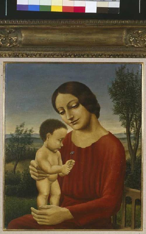 Paysage avec la mère et l'enfant. à Georg Schrimpf