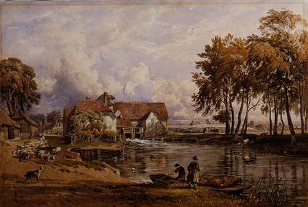 Streatley Mill: On the Thames à George Arthur Fripp