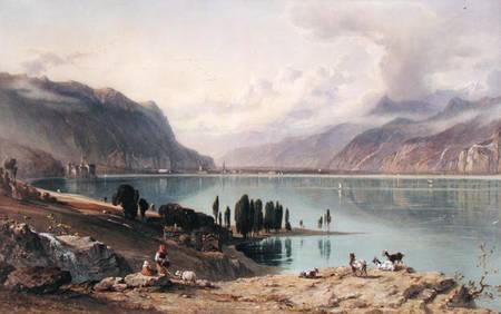 A View of Lake Geneva à George Arthur Fripp