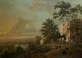 Vue de la terrasse Hill de Richmond/exporté m.William s.Gilpin à George Barret