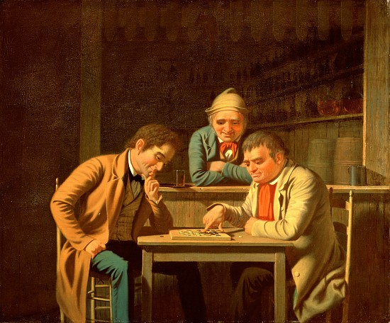 The Checker Players à George Caleb Bingham