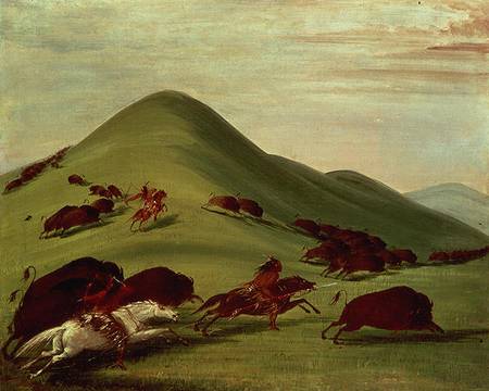 The Buffalo Hunt à George Catlin
