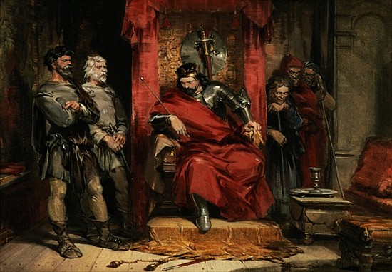 Macbeth instructing the Murderers employed to kill Banquo à George Cattermole