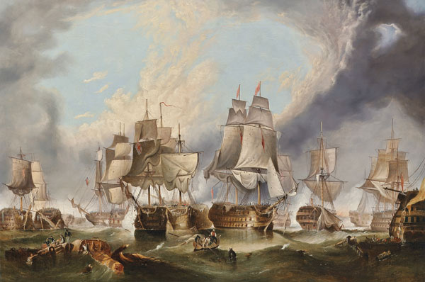 Die Schlacht bei Trafalgar, 21 à George Clarkson Stanfield