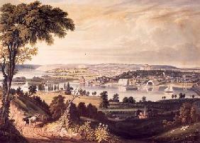 The City of Washington from beyond the Navy Yard, engraved by William James Bennett