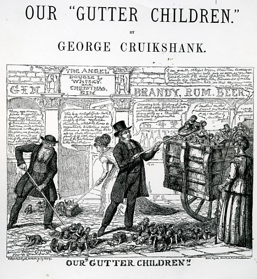Our Gutter Children à George Cruikshank