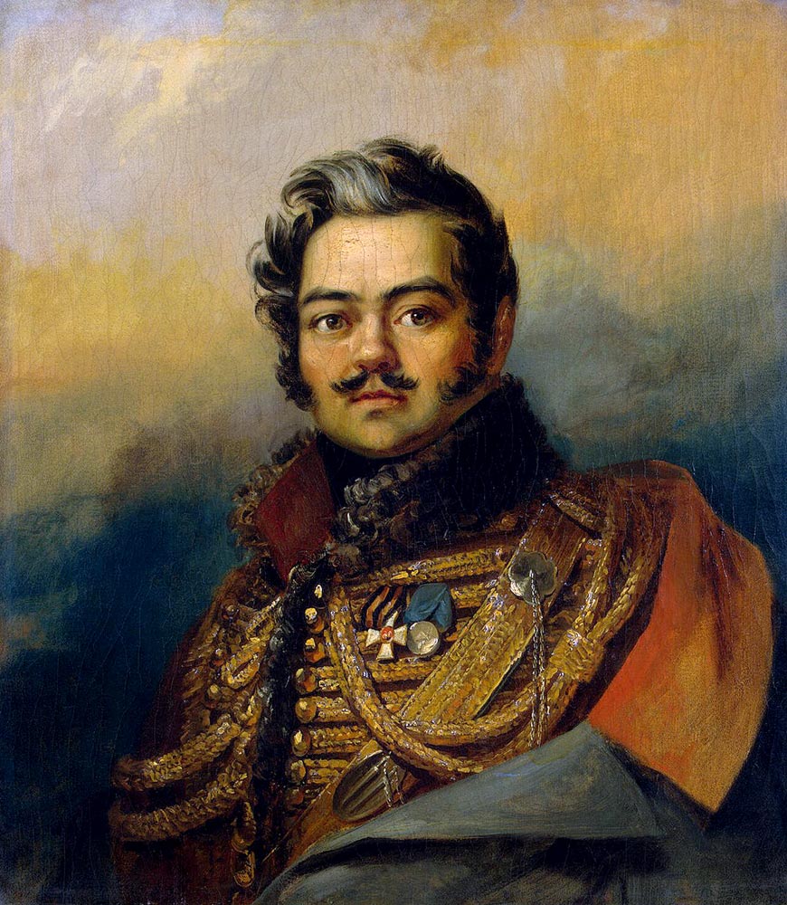 Portrait of Denis Davydov (1784-1839), soldier and poet à George Dawe