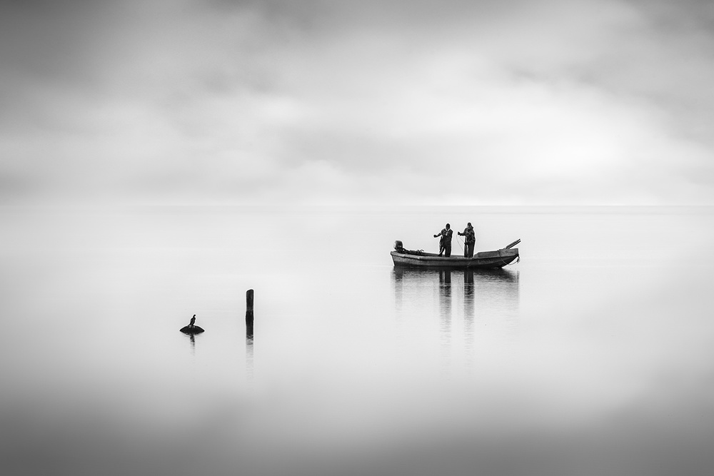Fishermen and the Curious Bird II à George Digalakis