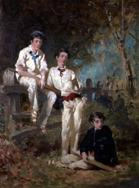 Three Young Cricketers à George Elgar Hicks