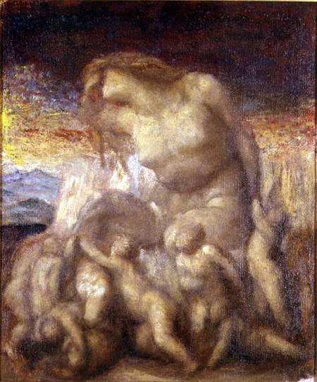 Study for 'Evolution' à George Frederick Watts
