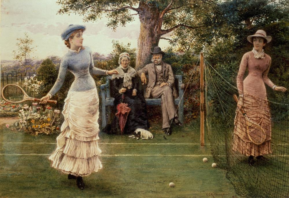 A Game of Tennis à George Goodwin Kilburne