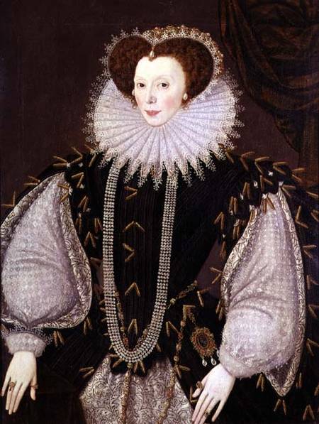 Portrait of Elizabeth Sydenham, Lady Drake à George Gower