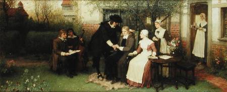 Andrew Marvell (1621-78) visiting his Friend John Milton (1608-74) à George Henry Boughton