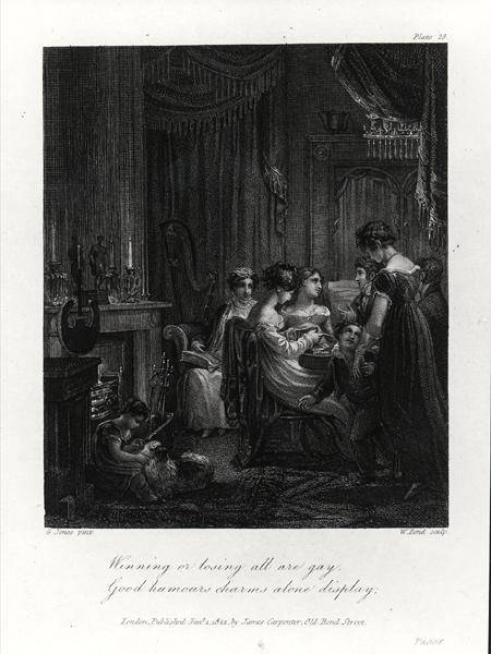 Domestic Scene, from 'The Social Day' by Peter Coxe, engraved by William Bond à George Jones