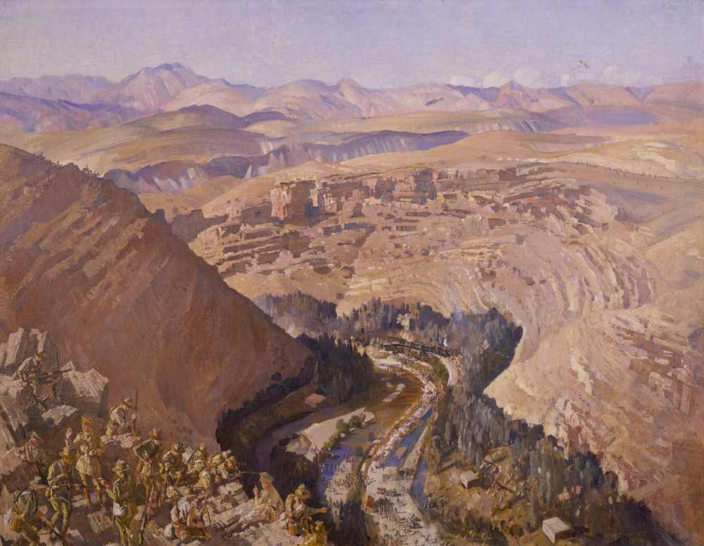 Barada Gorge, 30 September 1918 à George Lambert