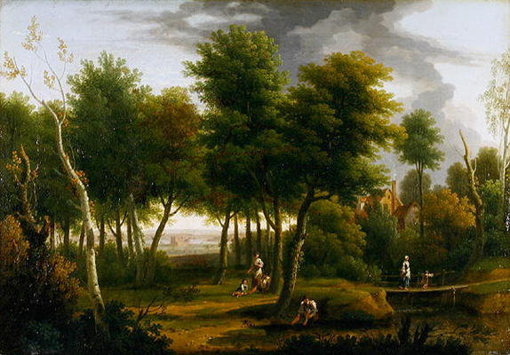 Woody Landscape, 1757 (oil on canvas) à George Lambert