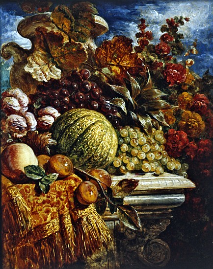 Still life with fruit à George Lance