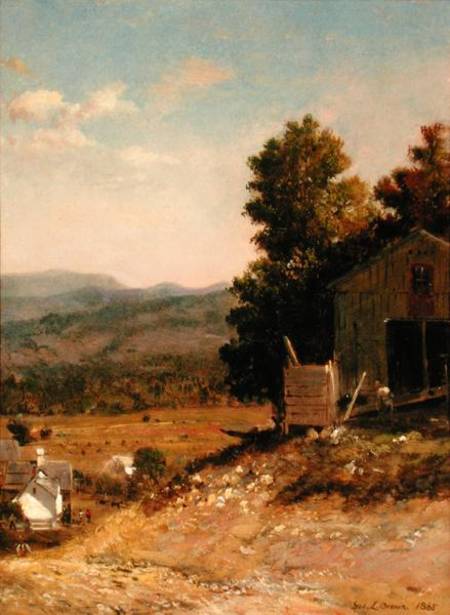 Study of Old Barn, West Campton, New Hampshire à George Loring Brown