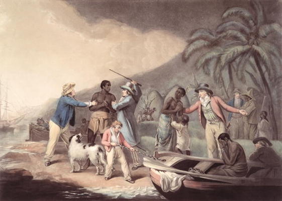 The Slave Trade, engraved by J.R. Smith (coloured engraving) à George Morland