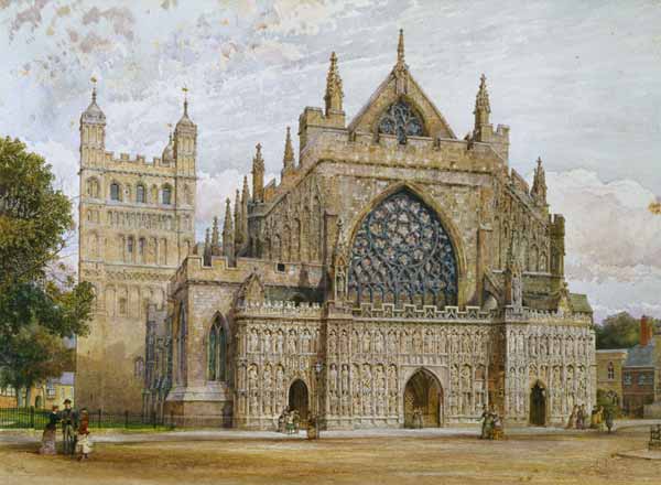 West Front, Exeter Cathedral à George Nattress