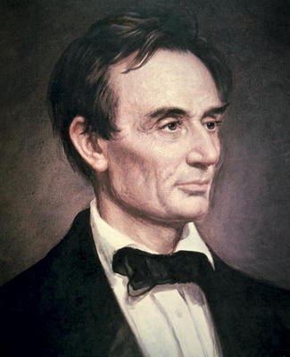 Abraham Lincoln (1809-60) (oil on canvas) à George Peter Alexander Healy
