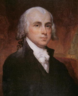 James Madison (1751-1836) (colour litho) à George Peter Alexander Healy