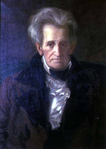 Portrait of Andrew Jackson (1767-1845) seventh President of the United States of America (1829-1837) à George Peter Alexander Healy