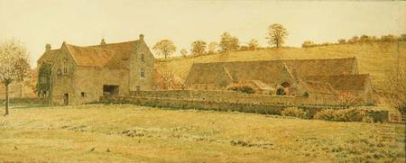 The Old Tithe Barn and Farm House near Bradford-on-Avon à George Price Boyce