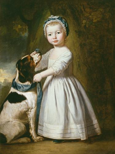 Little Boy with a Dog à George Romney