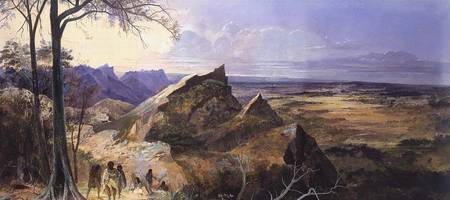 Aborigines in an Australian Landscape à George Rowe