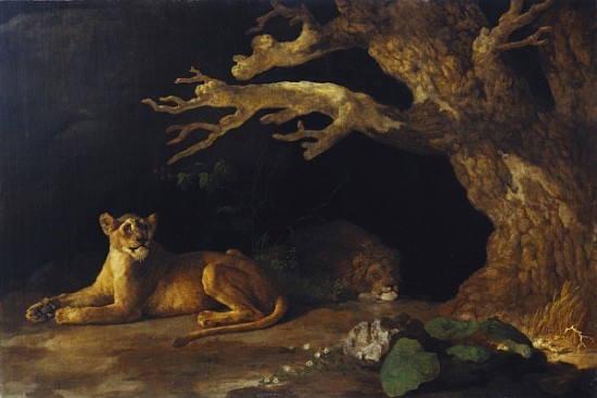 Lioness and Cave à George Stubbs