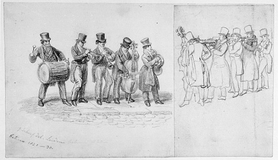 London Street Musicians, c.1820-30 à George l'Ancien Scharf