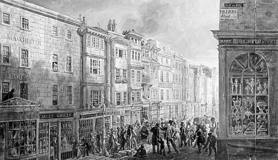 The Strand from the corner of Villiers Street à George l'Ancien Scharf