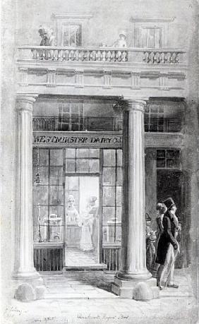 Westminster Diary, The Quadrant, Regent Street, London 1825