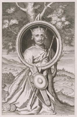 William II 'Rufus' (c.1056-1100) King of England from 1087, engraved by the artist (engraving) à George Vertue