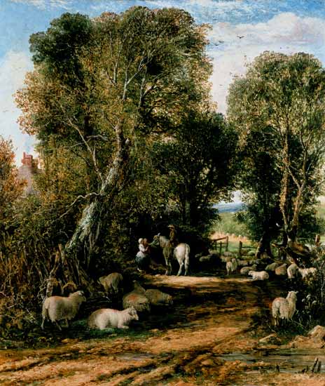 Pastoral Scene with sheep à George Vicat Cole