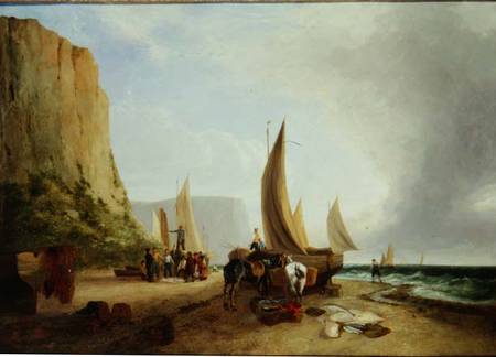 Fishermen unloading their catch à George Vincent