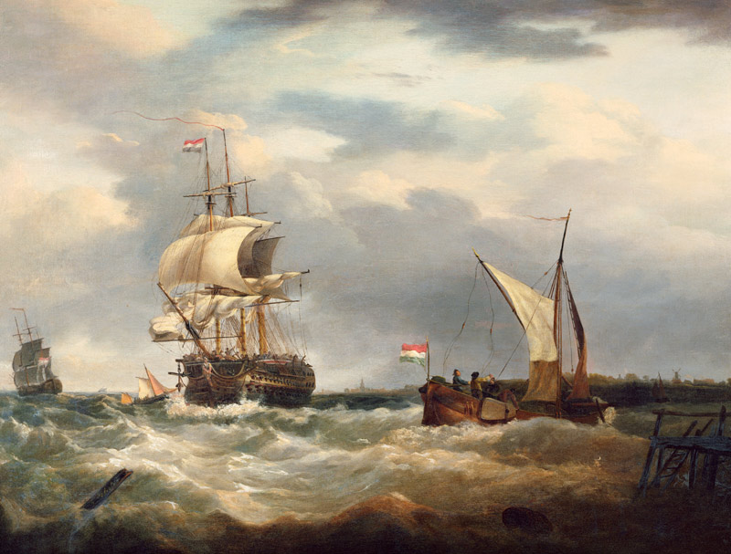 Vessels off the Dutch Coast à George Webster